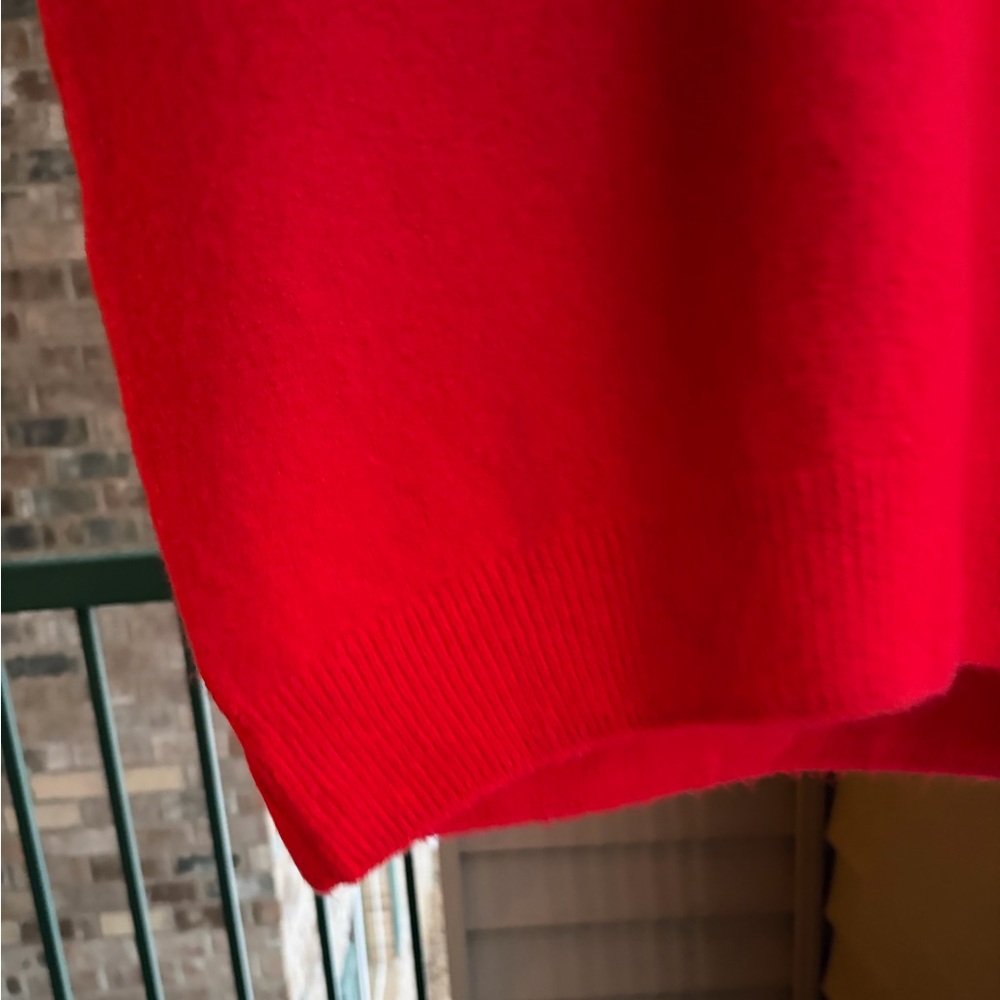 🆕♥️ CeCe Red Heart Graphic Knit Sweater Oversized Valentine Cozy Pullover Size L - Picture 11 of 15